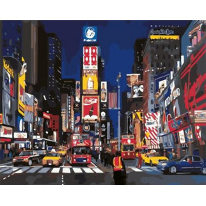  Вечерний Нью-Йорк Раскраска картина по номерам на холсте PK59051