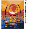 Палитра цветов Луна. Одых при свечах Раскраска картина по номерам на холсте AAAA-RS019