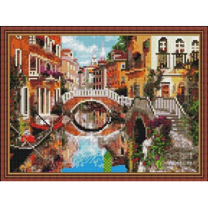  Мосты Венеции Алмазная вышивка мозаика на подрамнике EQ10343