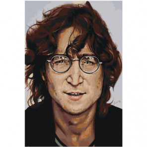 Джон Леннон 80х120 Раскраска картина по номерам на холсте