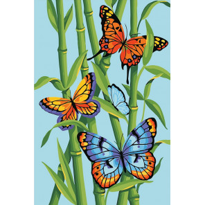  Яркие бабочки Раскраска по номерам на холсте KH0855
