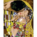 Поцелуй (Репродукция Густав Климт) Раскраска по номерам на холсте Menglei