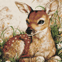 Пятнистый оленёнок Раскраска картина по номерам на холсте