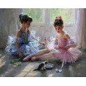 Две балерины Раскраска картина по номерам на холсте