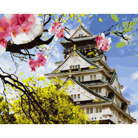  Японская весна Раскраска картина по номерам на холсте KH0642