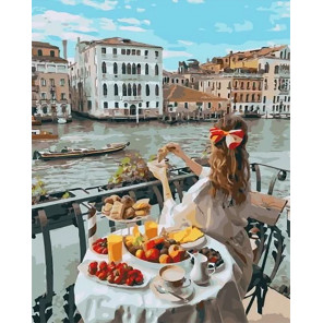 Сложность и количество цветов Доброе утро в Венеции Раскраска картина по номерам на холсте MCA962