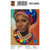 Сложность и количество цветов Стиль Африки Раскраска картина по номерам на холсте MCA890