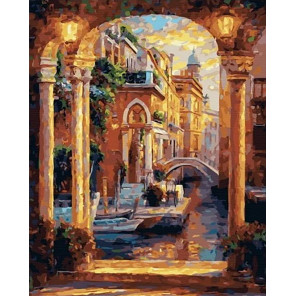 Сложность и количество цветов Арка в Венеции Раскраска картина по номерам на холсте MCA893