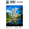 Сложность и количество цветов Замок Дисней Раскраска картина по номерам на холсте MCA903