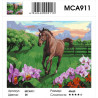 Сложность и количество цветов Скакун на лугу Раскраска картина по номерам на холсте MCA911
