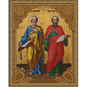  Святые Апостолы Петр и Павел Алмазная 5D мозаика с нанесенной рамкой на подрамнике Molly KM0796