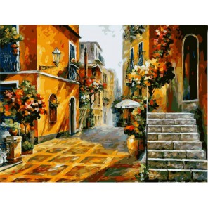 На улочках Италии Раскраска (картина) по номерам акриловыми красками на холсте Iteso