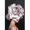  Девушка. Цветок на голове - роза Раскраска картина по номерам на холсте AAAA-RS025