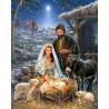  Рождество Христово Раскраска картина по номерам на холсте MG2152