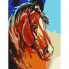  Рыжий конь Раскраска по номерам на холсте Molly KH0765