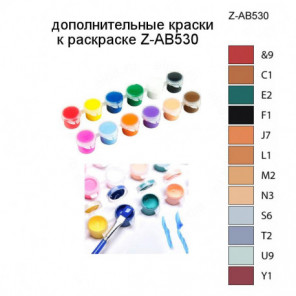 Дополнительные краски для раскраски Z-AB530