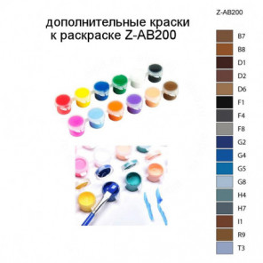 Дополнительные краски для раскраски Z-AB200