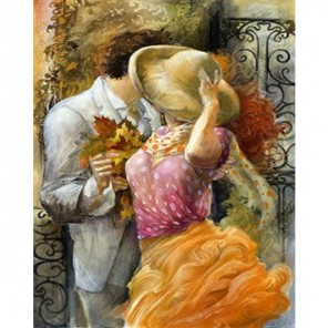Осеннее свидание Раскраска (картина) по номерам акриловыми красками на холсте Iteso