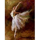Изящная балерина Раскраска (картина) по номерам акриловыми красками на холсте Iteso