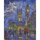 Сумерки над Вестминстером, Лондон Раскраска по номерам акриловыми красками на холсте Menglei