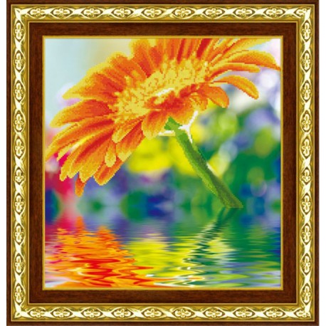 Солнечный цветок Алмазная частичная вышивка (мозаика) Color Kit