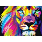 Радужный лев Алмазная вышивка (мозаика) Гранни