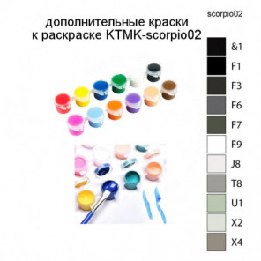 Дополнительные краски для раскраски KTMK-scorpio02