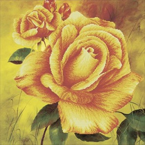 Желтая роза Алмазная частичная вышивка (мозаика) Timkee