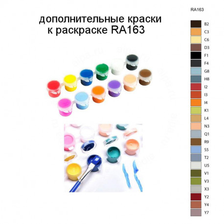 Дополнительные краски для раскраски RA163