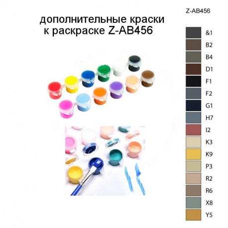 Дополнительные краски для раскраски Z-AB456