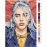 Портрет Billie Eilish Раскраска картина по номерам на холсте