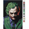 Джокер в зеленых тонах 100х150 Раскраска картина по номерам на холсте