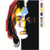 Радужный Джон Леннон 80х120 Раскраска картина по номерам на холсте
