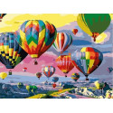 Парад воздушных шаров Раскраска картина по номерам на холсте
