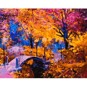  Яркая осень Раскраска картина по номерам на холсте MG2167