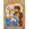  Икона Петр и Феврония Набор для выкладывания алмазной мозаики АЖ-1848