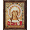 Пример выложенной работы в рамке Икона Святая Татьяна Набор для выкладывания алмазной мозаики АЖ-1843
