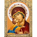 Икона Владимирская Богородица Набор для выкладывания алмазной мозаики
