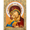  Икона Владимирская Богородица Набор для выкладывания алмазной мозаики АЖ-1844
