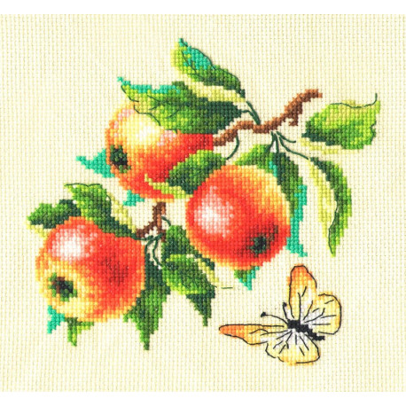  Ветка яблони Набор для вышивания Многоцветница МКН 26-14