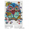 Количество цветов Венецианская сова Алмазная вышивка мозаика на подрамнике 514-ST-S