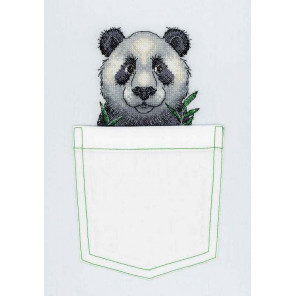 Внешний вид упаковки Веселая панда Набор для вышивания МП Студия В-241