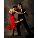 Танго в красном Раскраска картина по номерам на холсте