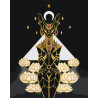  Бастет. Богиня плодородия. Египет Раскраска картина по номерам на холсте с металлическими красками AAAA-RS059-100x125