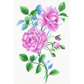  Розовый винтаж Канва с рисунком для вышивки МП Студия СК-096