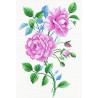  Розовый винтаж Канва с рисунком для вышивки МП Студия СК-096
