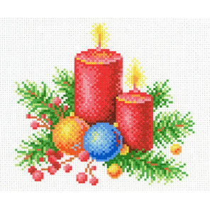  Новогоднее тепло Канва с рисунком для вышивки МП Студия СК-003