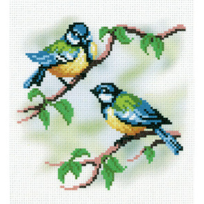  Синички-подружки Канва с рисунком для вышивки МП Студия СК-027