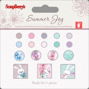 Летняя радость 2 Набор декоративных брадсов Scrapberry's