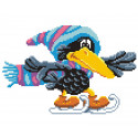 Ворона на коньках Набор для вышивания МП Студия